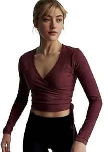 SIGHTBOMB SOFTLINE Active WEAR/Casual WEAR Cuddle WRAP Microfiber TIE Around Fullsleeve TOP for Women