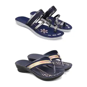 Stylish Heeled Sandals for Women/Comfortable & Lightweight, Daily Wear S_(Combo 2)-1945-1957-5
