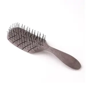 PROLIXR Vented Leaf Hair Brush for Women and Men | Infused with Coffee Aroma | Detangler hair brush | Wet or Dry Hair | Vegan Material | Hair Care | Hair Comb | Curly hair care | Created by Savio John Pereira