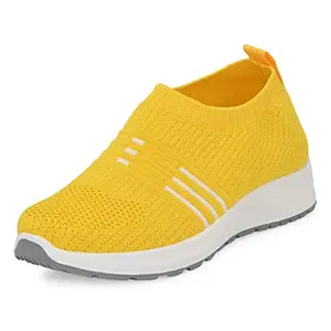 Flavia Women's Running Shoes Light Yellow 7 UK SP017