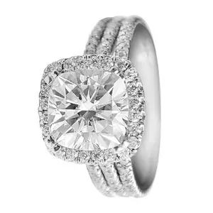 Peora Silver Plated Cubic Zirconia Studded Solitaire Finger Ring Engagement Anniversary Jewellery Gift For Women