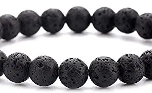 ASTROGHAR Lava Rock Beads Volcanic Beads 8 mm Stretch Bracelet