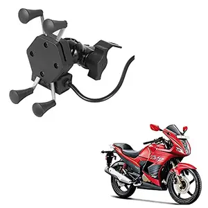 Auto Pearl -Waterproof Motorcycle Bikes Bicycle Handlebar Mount Holder Case(Upto 5.5 inches) for Cell Phone -MotoCorp Karizma