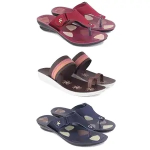 Women's Sandals | Lightweight Wear| Stylish & Easy to Wear For Women'S PCV-SAN-(COMBO-3)-1974-1990-1973-7