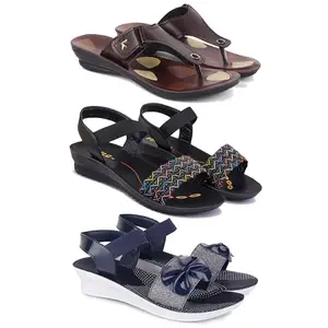 Women's Comfortable Sandal,Casual Lightweight Sandal for Everyday Wear | (CBO-2)-1963-1932-1972-7