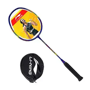 Li-Ning New XP-70-IV Unstrung Badminton Racquet Combo with Full Black Cover (AP 7 Lime,GP 20 Black), Multicolor
