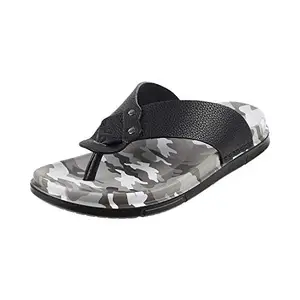 Mochi Mens Synthetic Black Slippers (Size (9 UK (43 EU))