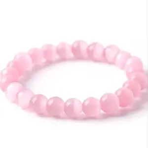Atishiv Pink Jasper Bracelet for Women & Men | Natural Gemstone Beads | Calming & Nurturing Jewelry