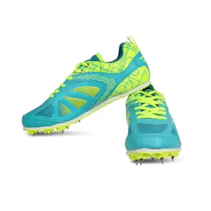 Vector X Bolted Running Spike Shoe for Men with Removeable Spike Seagreen