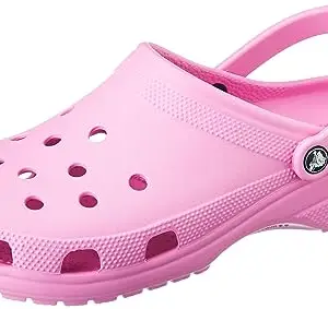 Crocs Unisex-Adult Classic Clogs, 10 UK, Pink