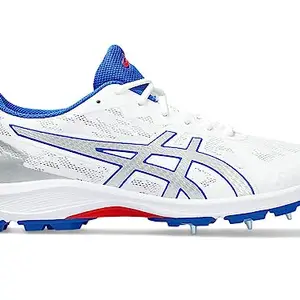 ASICS Mens Strike Rate FF White/Pure Silver Cricket Shoe - 6 UK (1111A067.106)