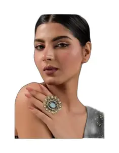 Festive or bridal wear ring for women. Adjustable Seasonal Elegant Multicolor Everyday Durable Designer Trendy Attractive - Comfortable Modern Classic Affordable Perfect