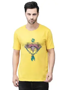 Men�s Relaxed Fit Graphic Tee � Fun and Casual Shirt Yellow