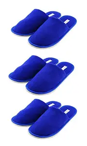 Travelkhushi Unisex Adult Home Slipper Blue Combo Slippers-10 Kids UK (COM3-CTBU-10)