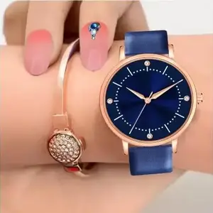 Branded Best Quality Ethnic Embossed Designer Shine Round Dial with Slim Fit Alluring Leather Belt Women Analog Watch for Girls(SR-798) AT-7981(Pack of-1)
