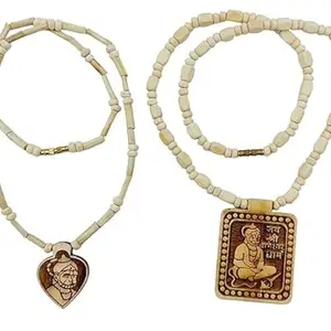 Malas Collections Bageshwar Balaji Dham Tulsi Mala Wooden Hanuman ji locket, Jai Sita Ram Tulsi Mala With Hanuman Ji Locket