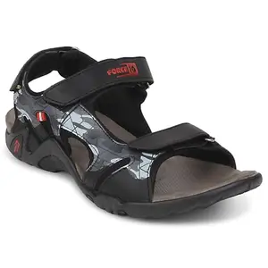 Liberty Force 10 8141-20 Mens Black Sporty Casual Sandal 42