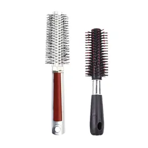 BlackBoss Round Hair Brush For Blow Drying, Styling, Curling, Hair Brush Roller Volumising Hair Styling Brush Massaging Scalp Ball-Tipped Bristles Styling Tool H-SB3 (Pack Of 2)