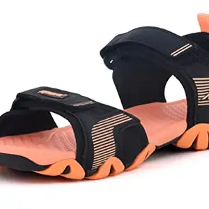 Sparx womens SS 619 | Latest, Daily Use, Stylish Floaters | Black Sport Sandal - 8 UK (SS 619)
