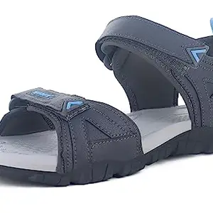 Sparx Men SS-611 Dark Grey Blue Floater Sandals (SS0611GDGBL0006)