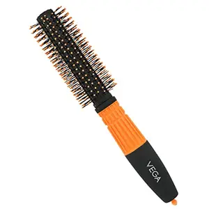 Vega Round Hair Brush (India's No.1* Hair Brush Brand) For Adding Curls, Volume & Waves In Hairs| Men and Women| All Hair Types (E15-RB)