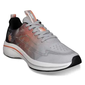 CULT Men's Xypher Running Shoes (CS704263UK8_D.Grey/Orange_UK8)
