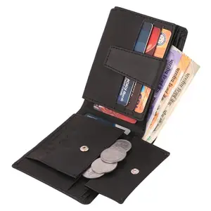 Keviv Genuine Leather Wallet for Men - Black (GW145)