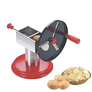 SHOPECOM Wafer Maker Metal Potato Chips Maker & Veggies/Fruit Slicer/Chippers Machine Wafer Maker price in India.