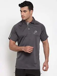 SG Polyester T-Shirt Men Polo PL5 Graphite S, S(Graphite)