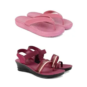 Women's Comfortable Sandal,Casual Lightweight Sandal for Everyday Wear I (Combo 2)-1980-1962-8-EURO-39