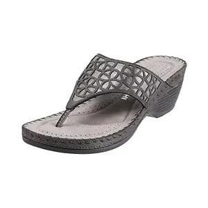Mochi Women Grey Synthetic Sandals (32-1645-14-39) Size (6 UK (39 EU))