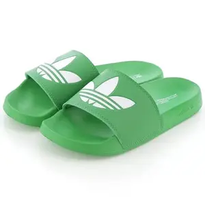 Adidas Men's Synthetic Vivgrn/Ftwwht/Ftwwht Adilette Lite Originals Sandals/Slippers - 4 UK