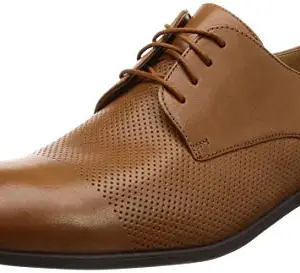 Clarks Men's Tan Leather Formal Shoes - 11 UK/India (46 EU)(91261389817110)