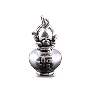 FOURSEVEN® Jewellery Kalash Charm Pendant - Fits in Silver Bracelet, Silver Necklace and Charm Bracelet - 925 Sterling Silver Jewellery for Men and Women (Best Gift for Him/Her)