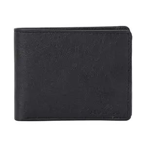 JYOTIKOS Soft Black Leather Wallet for Men I 8 Card Slots I 1 Coins Pocket & Secret Compartments I 2 Money Compartment & 3 ID Card Slots