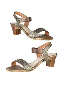 WalkTrendy Womens Synthetic Copper Sandals With Heels - 4 UK (Wtwhs519_Copper_37)