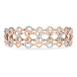 ZAVYA 925 Sterling Silver Multitone Women's Bracelet | Gift for Women and Girls | With Certificate of Authenticity and 925 Hallmark