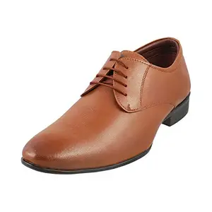 Metro Men's Tan Leather Formal Shoes-7 UK (41 EU) (19-5024)