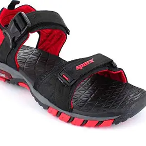 Sparx Men outdoor sandals SS-520G Black Red UK-9