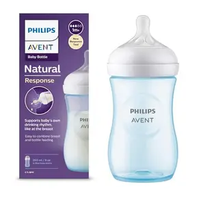 Natural Baby Feeding Bottle: Eco-Friendly, BPA-Free, and Designed for Comfort, Promoting Healthy Feeding Habits with Soft, Gentle Nipple for Your Little One’s 903/01 260ML.