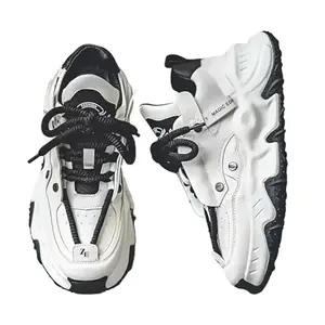 Mens White Casual Sports Lace-up Shoes for Running, Walking, Gym Party (White, UK Footwear Size System, Adult, Men, Numeric, Medium, 7)