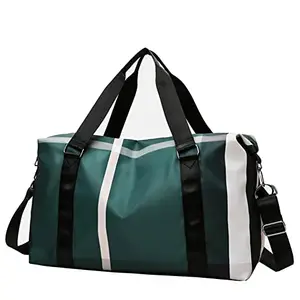FURN ASPIRE Travel Duffle Bag, for Women, Sports Gym Shoulder Handbag Carry Weekender Overnight Luggage Bag with Shoe and Wet Clothes Compartments (Green)