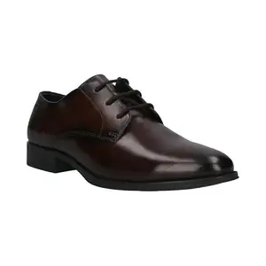 Bugatti Zavinio Brown Men Leather Derby Formal Shoes