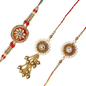 eCraftIndia Pack of 3 Rakhis