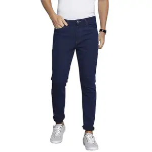 Visit the The Indian Garage Co Store The Indian Garage Co Men Slim Fit Solid Mid-Rise Stretchable Jeans