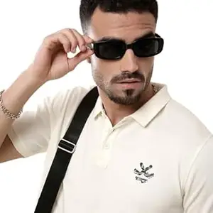 WROGN Men's Pure Cotton Polo T Shirt | Solid | Regular Fit