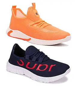 TYING Multicolor (9370-9169) Men's Casual Sports Running Shoes 7 UK (Set of 2 Pair)