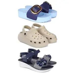 sandal for Women's,slip-ons,quality casaul sandals for Women's PCV-SAN-(3-COMBO)-1995-OO1-1972-5-EURO-36