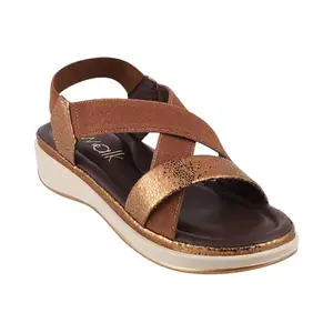 Catwalk Women Stylised Platforms Sandals 10903 (Copper-9)