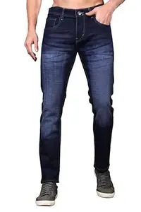 London Hills Men’s Slim Regular Fit Denim Jeans | Mid-Waist Casual Jeans for Office & Everyday Wear